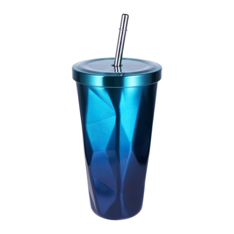 Drinking Cup With Lid And Straw Tumbler
